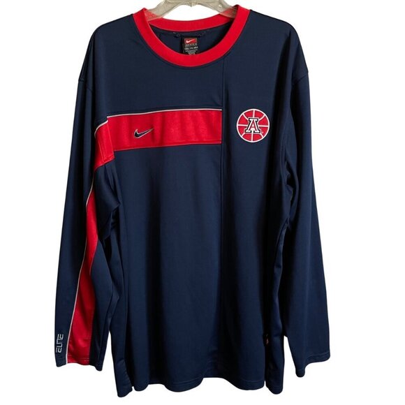 Nike Other - Nike Dri-Fit Elite AZ Wildcats Blue and Red Pullover Sweatshirt Size XXL